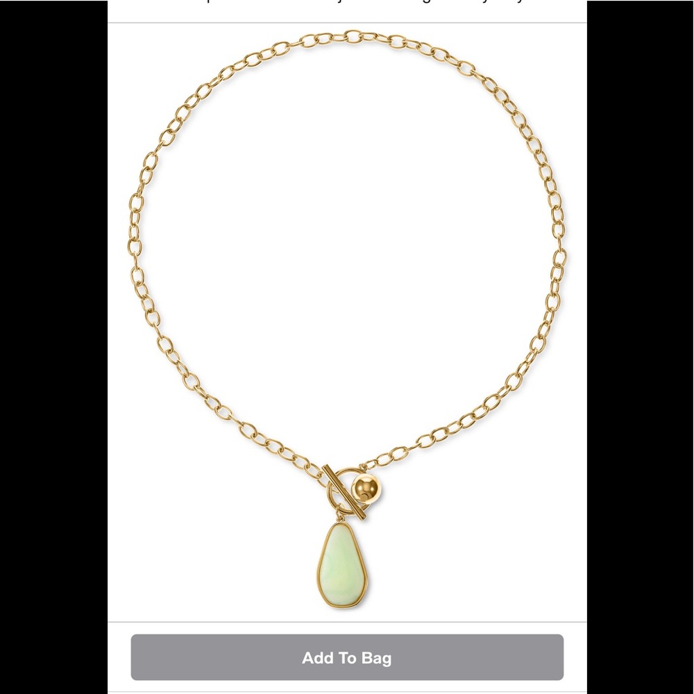 Style & Co/Gold-Tone Large Stone Pendant necklace!